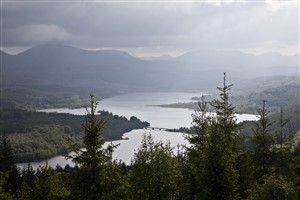 Loch Garry and the hills of Glengarry Forest