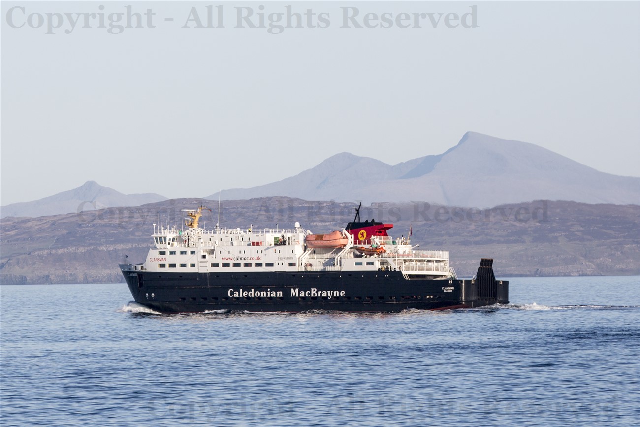 CalMac Ferry MV Clansman and Ben More, Mull