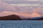 Sunrise over Inchcailloch and the Luss hills