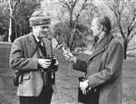 John Arnott of BBC Scotland interviewing Charles Eric Palmar in 1963
