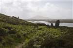 Standing stone circle of Pobull Fhinn, Beinn Langais, North Uist