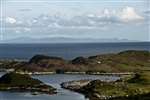 Dunvegan Head, Skye, from Lingarbay, Harris