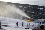Snow making on Cairngorm Mountain in January 2020