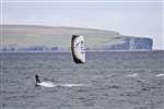 Kite surfing in Dunnet Bay