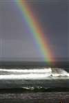 Waves and rainbow, Sinclair's Bay