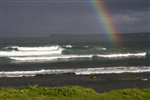 Waves and rainbow, Sinclair's Bay and Noss Head