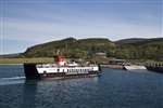 CalMac ferry MV Loch Striven arrives at  Raasay slip