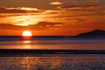 Sunset at Mersehead beach, Solway Firth