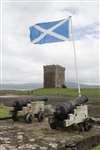 Wee Cumbrae Castle and flag