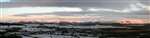 Loch Lomond panorama pink sun