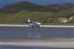 Barra Airport - Twin Otter taking off